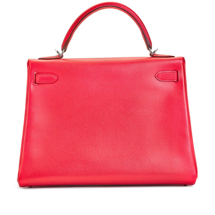 Hermès Bougainvillea Epsom Kelly 32 Palladium Hardware, 2012