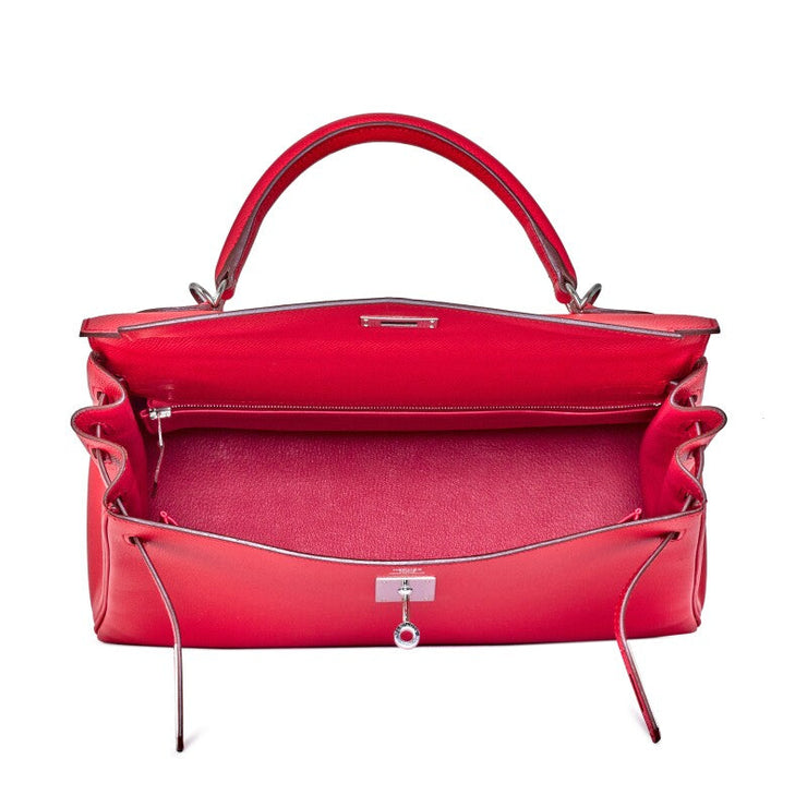 Hermès Bougainvillea Epsom Kelly 32 Palladium Hardware, 2012