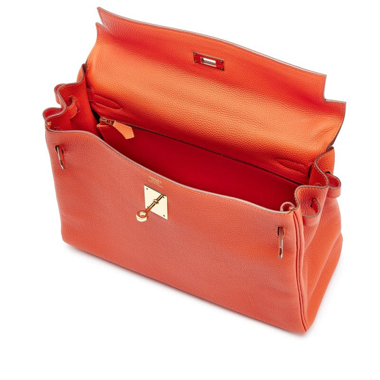 Hermès Feu Togo Kelly 32 Retourne Gold Hardware, 2015