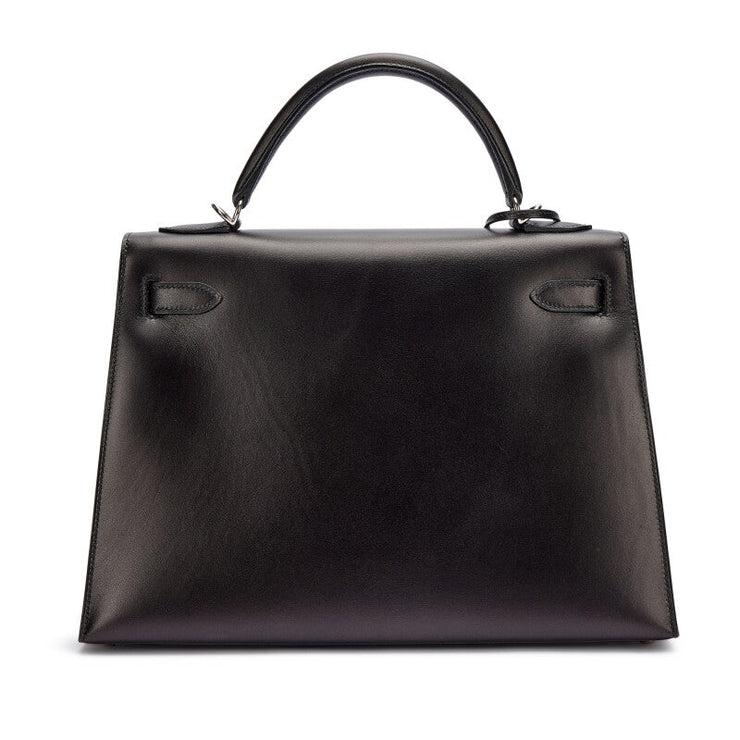 Hermès Black Box Kelly 32 Sellier Palladium Hardware, 2004