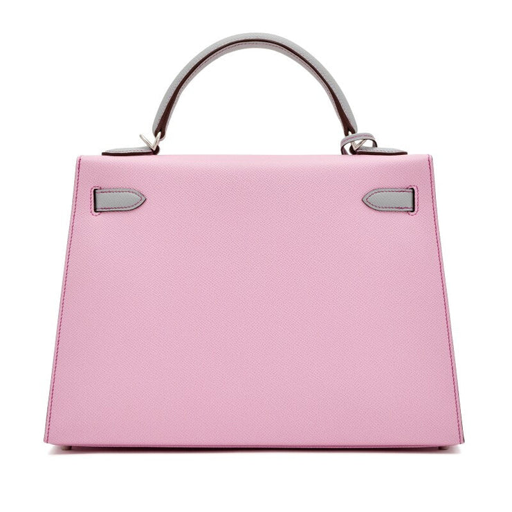 Hermès Mauve Sylvester and Blue Glacier Epsom HSS Kelly 32 Palladium Hardware, 2023