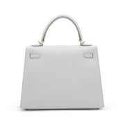 Hermès Gris Pale Epsom Kelly 25 Sellier Palladium Hardware, 2023