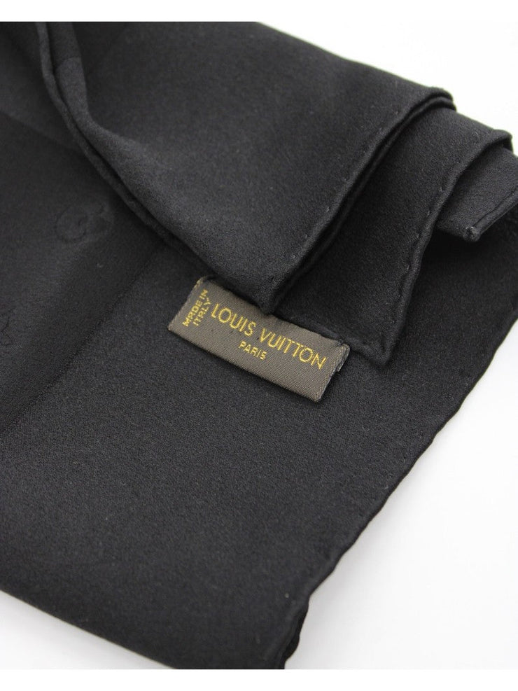 Foulard Louis Vuitton In Seta Nero