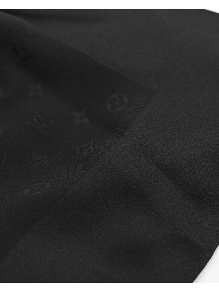 Foulard Louis Vuitton In Seta Nero